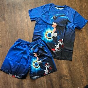 New Kids 3D Printed T-Shirt Short Sleeved and short set